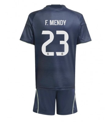 Real Madrid Ferland Mendy #23 Udebanetrøje Børn 2025-26 Kortærmet (+ Korte bukser)